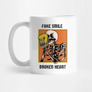 Fake Smile Broken Heart Mug